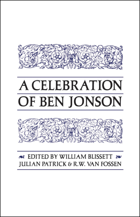 Cover image for book A Celebration of Ben Jonson