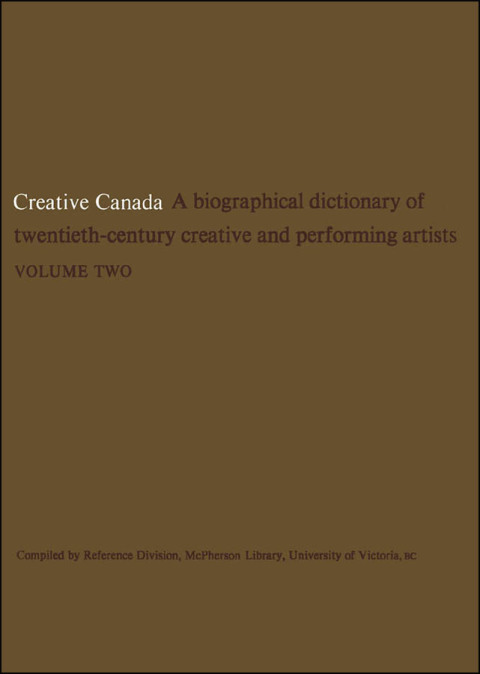 Cover image for book Creative Canada