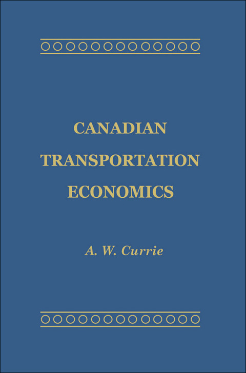 Cover image for book Canadian Transportation Economics
