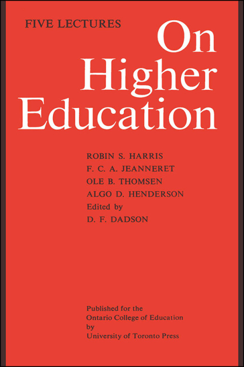 Cover image for book On Higher Education