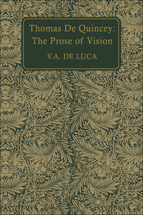 Cover image for book Thomas De Quincey