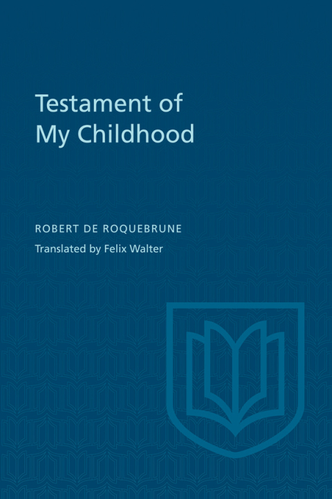 Cover image for book Testament of My Childhood