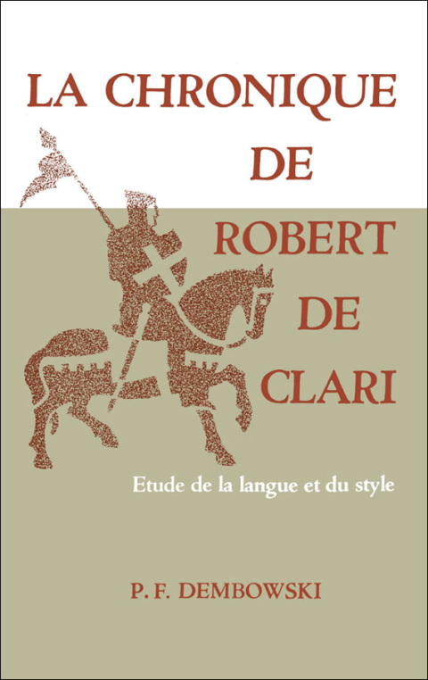 Cover image for book La Chronique de Robert de Clari