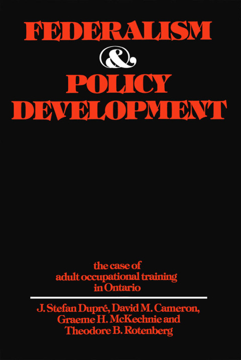 Cover image for book Federalism and Policy Development