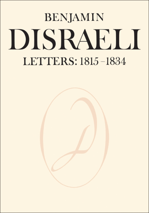 Cover image for book Benjamin Disraeli Letters