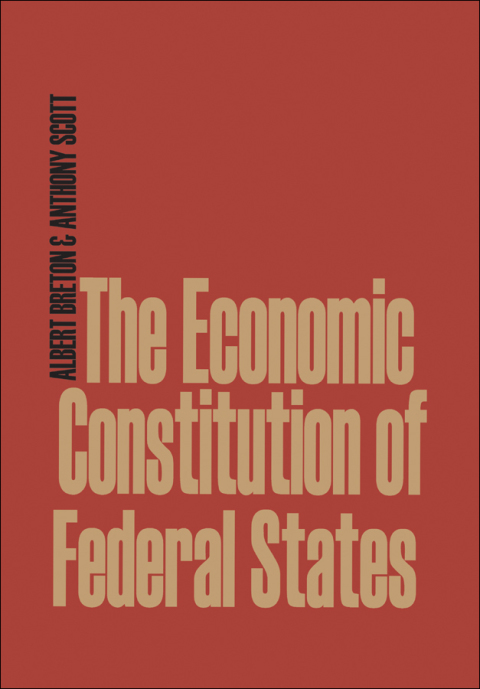 Cover image for book The Economic Constitution of Federal States