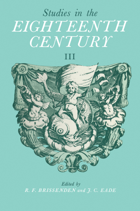 Cover image for book Studies in the Eighteenth Century III