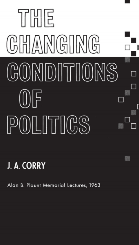 Cover image for book The Changing Conditions of Politics