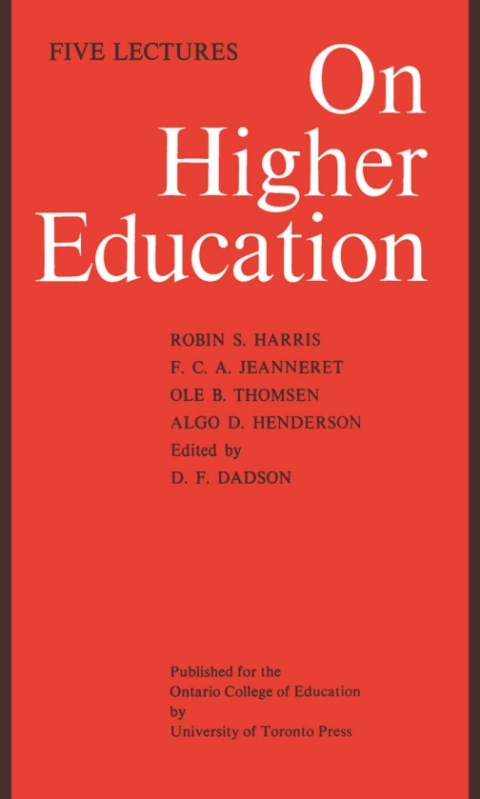 Cover image for book On Higher Education