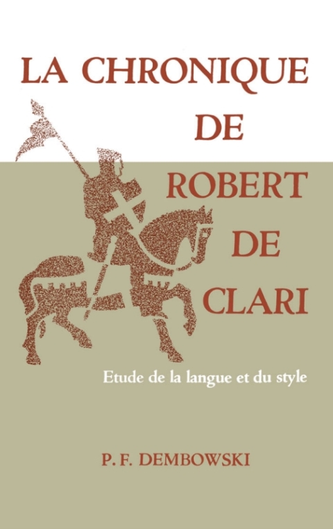 Cover image for book La Chronique de Robert de Clari