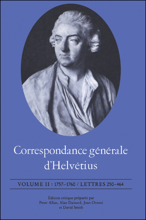 Cover image for book Correspondance générale d'Helvétius, Volume II