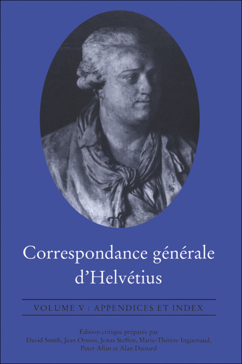 Cover image for book Correspondance générale d'Helvétius, Volume V