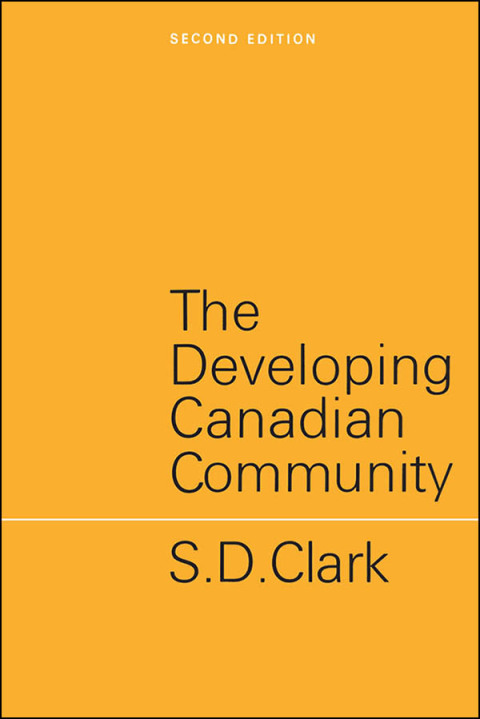 Cover image for book The Developing Canadian Community