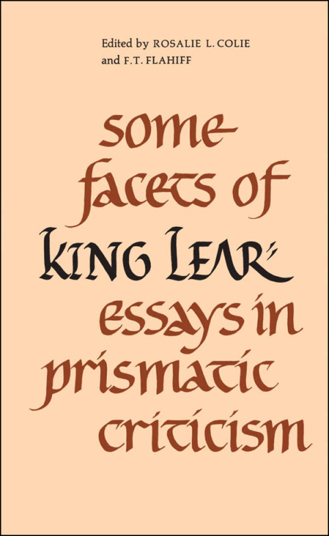 Cover image for book Some Facets of King Lear