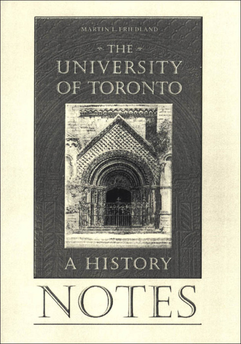 Cover image for book Notes to the University of Toronto