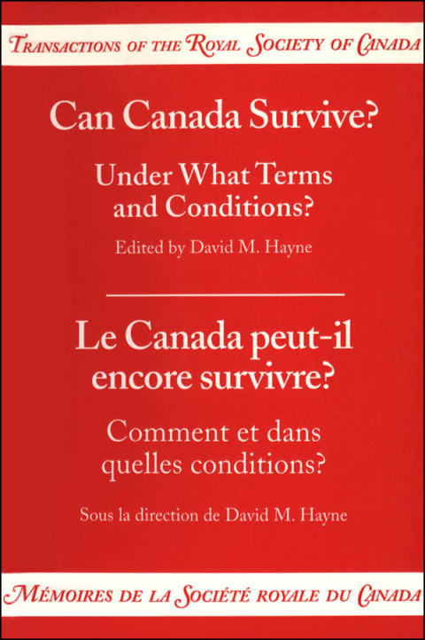 Cover image for book Can Canada Survive?