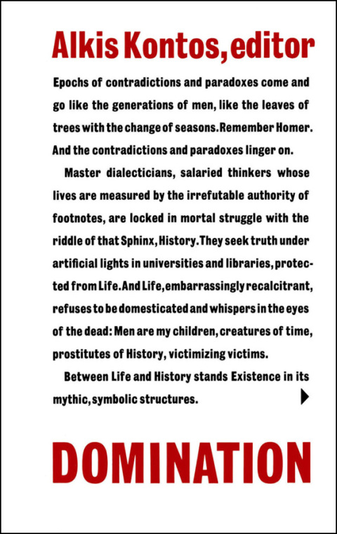 Cover image for book Domination