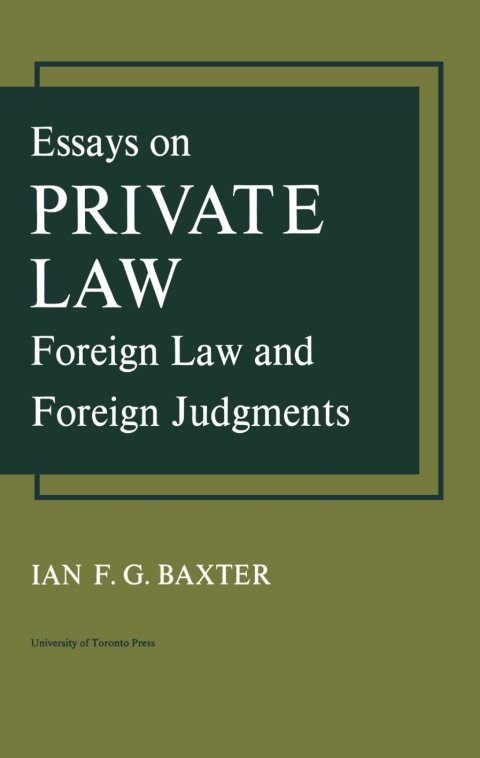 Cover image for book Essays on Private Law