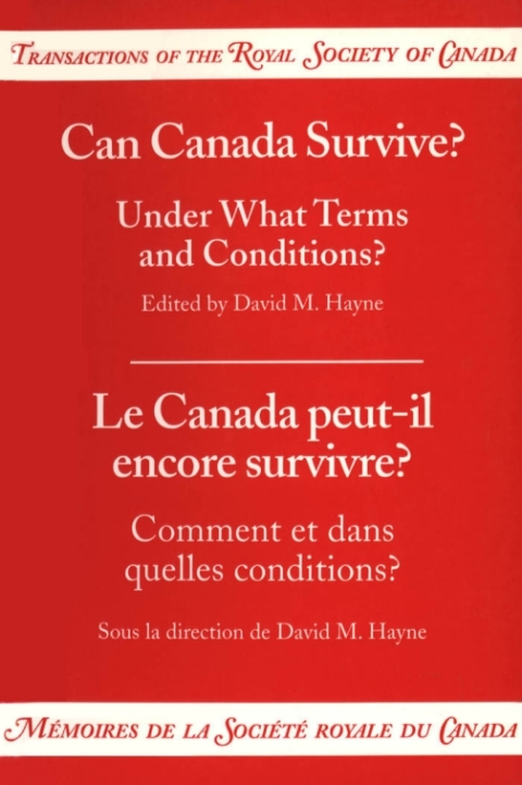 Cover image for book Can Canada Survive?