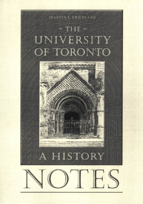 Cover image for book Notes to the University of Toronto
