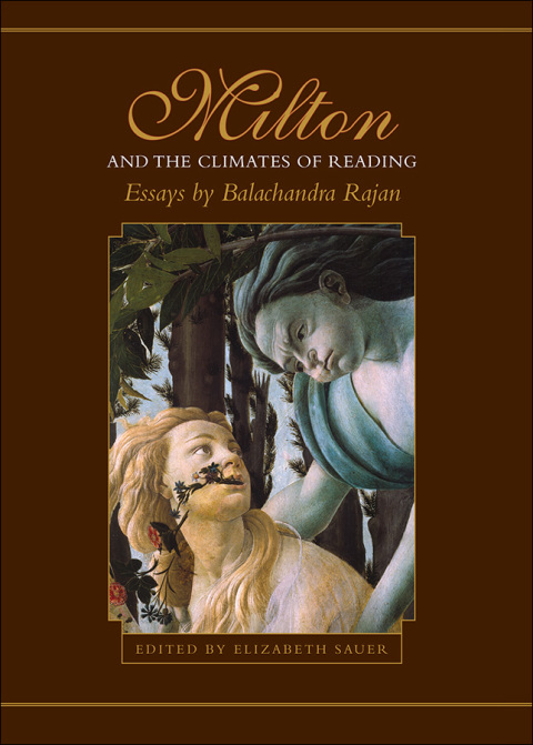 Cover image for book Milton and the Climates of Reading