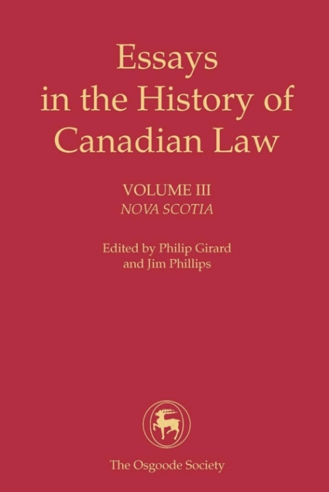 Cover image for book Essays in the History of Canadian Law