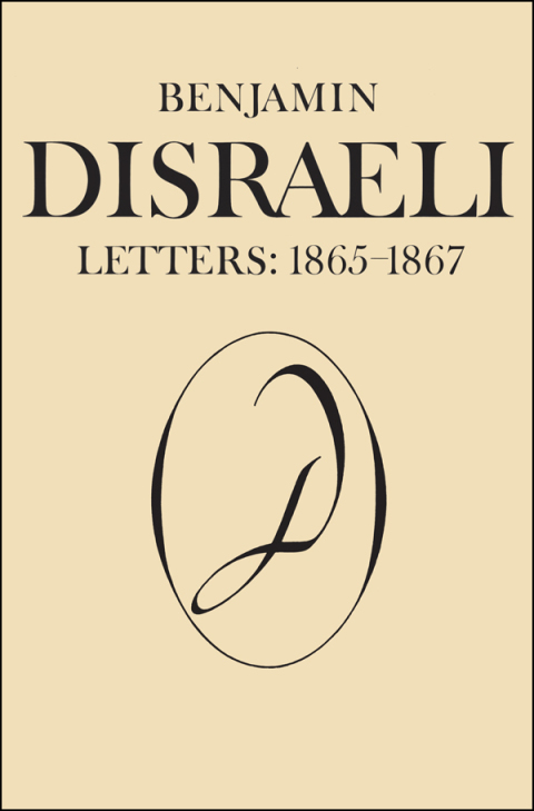 Cover image for book Benjamin Disraeli Letters