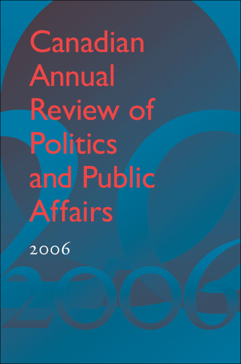 Cover image for book Canadian Annual Review of Politics and Public Affairs 2006