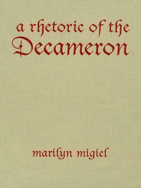 Cover image for book A Rhetoric of the Decameron