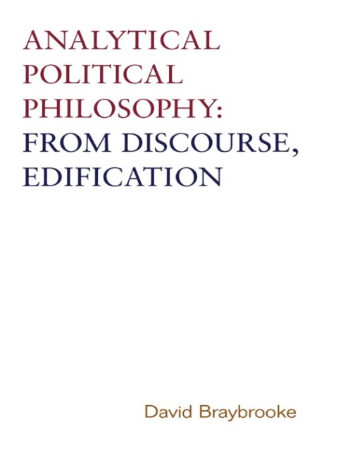 Cover image for book Analytical Political Philosophy