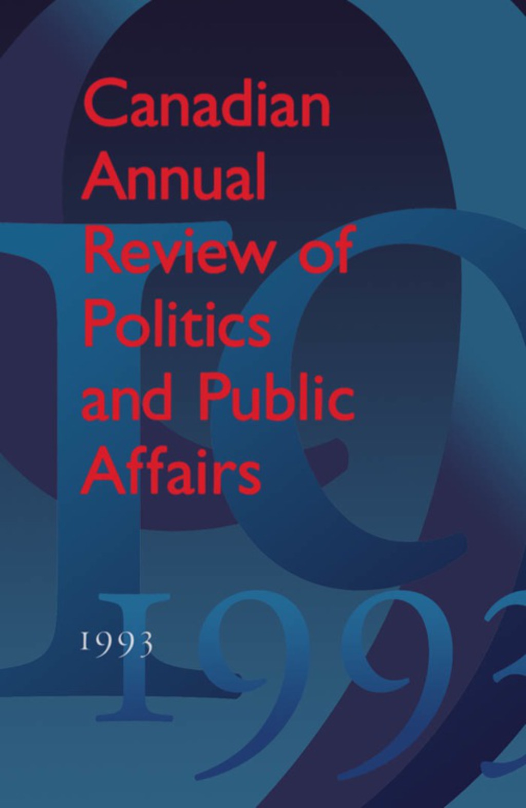 Page Fidelity Canadian Annual Review of Politics and Public Affairs; $129.60