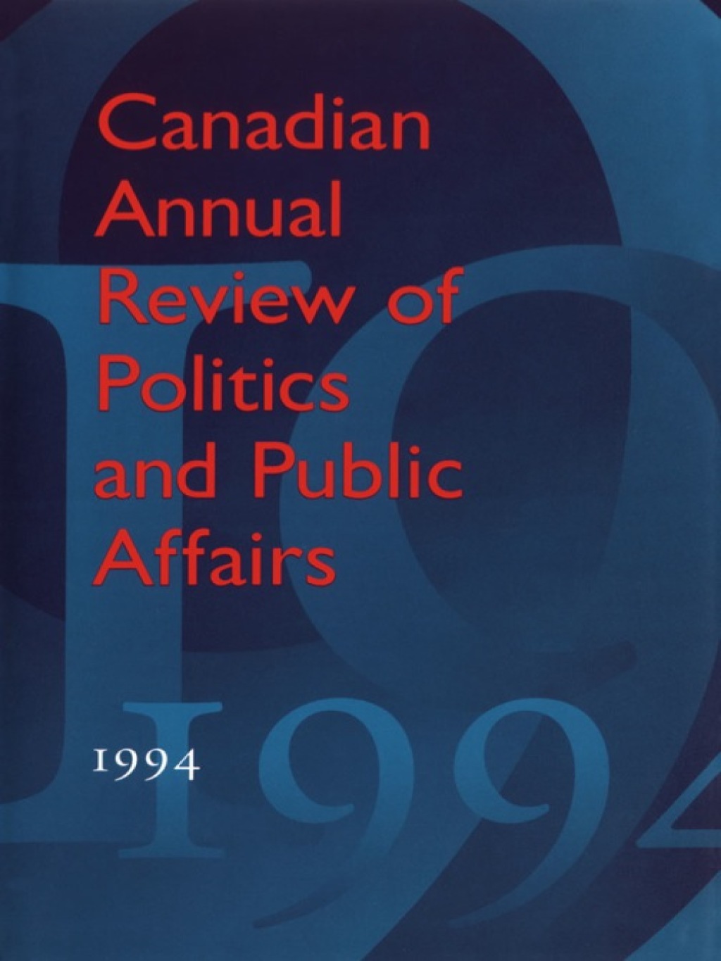Page Fidelity Canadian Annual Review of Politics and Public Affairs; $129.60