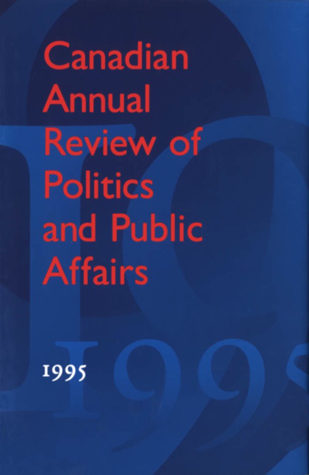 Page Fidelity Canadian Annual Review of Politics and Public Affairs; $129.60