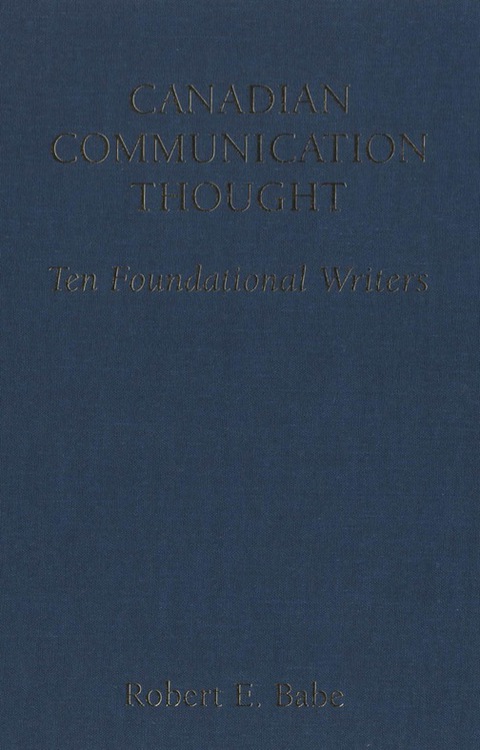 Cover image for book Canadian Communication Thought