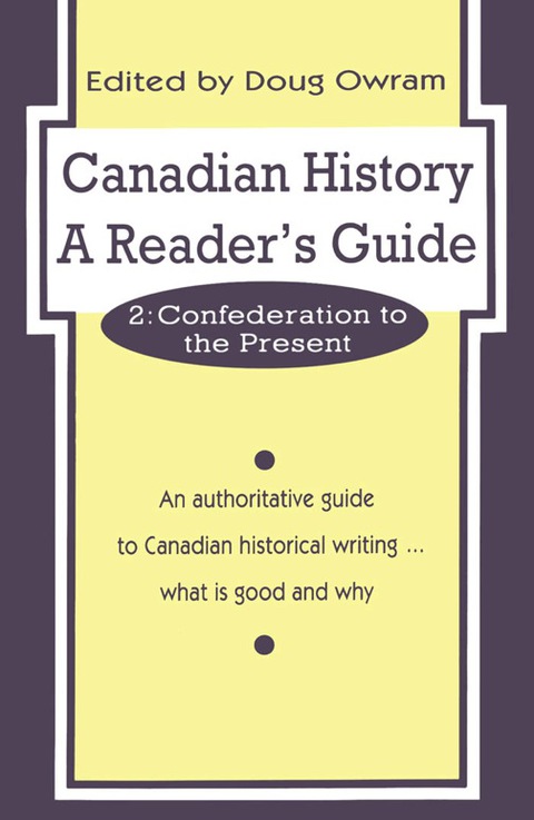 Cover image for book Canadian History: A Reader's Guide