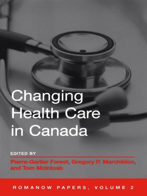 Cover image for book Changing Health Care in Canada