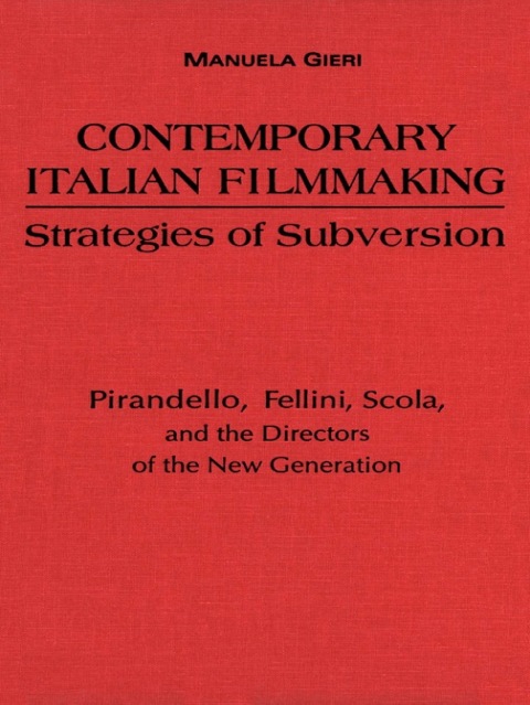 Cover image for book Contemporary Italian Filmmaking