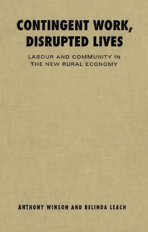 Cover image for book Contingent Work, Disrupted Lives