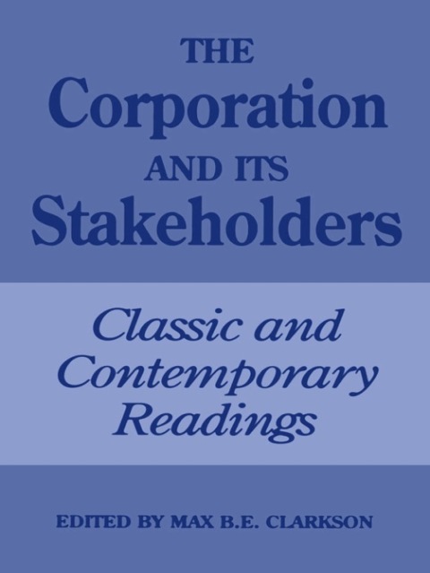 Cover image for book The Corporation and Its Stakeholders