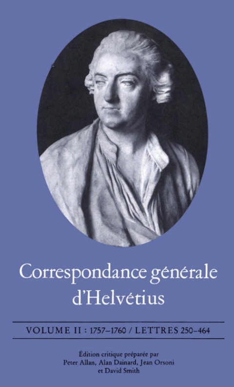 Cover image for book Correspondance générale d'Helvétius, Volume II