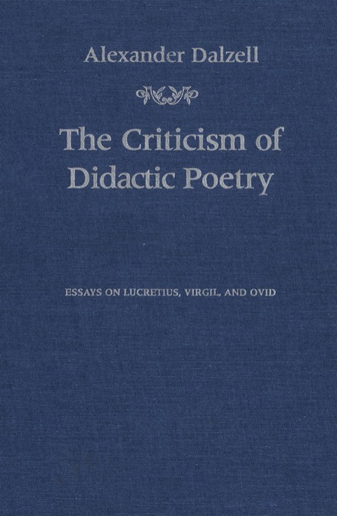 Cover image for book The Criticism of Didactic Poetry