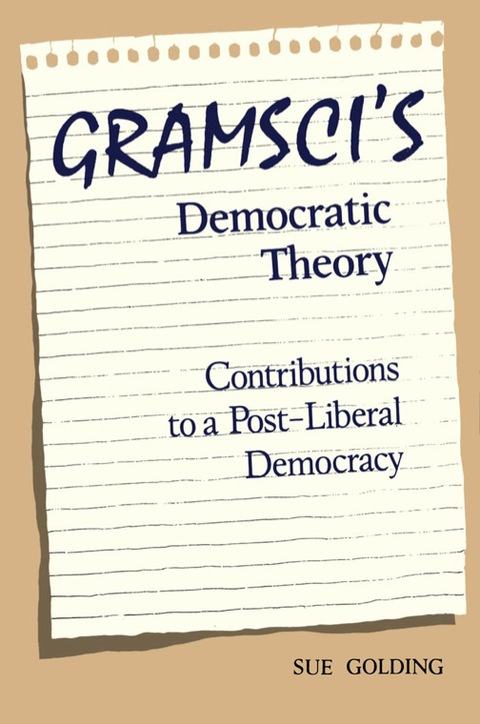 Cover image for book Gramsci's Democratic Theory