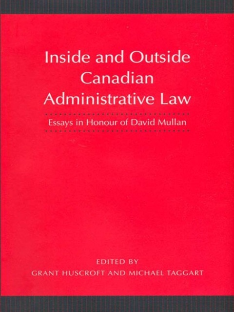 Cover image for book Inside and Outside Canadian Administrative Law
