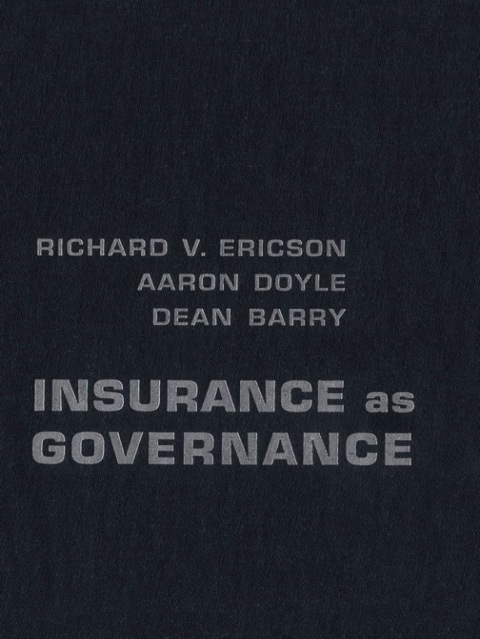 Cover image for book Insurance as Governance