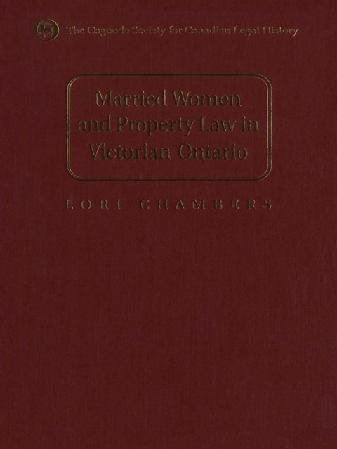 Cover image for book Married Women and the Law of Property in Victorian Ontario
