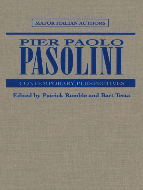 Cover image for book Pier Paolo Pasolini