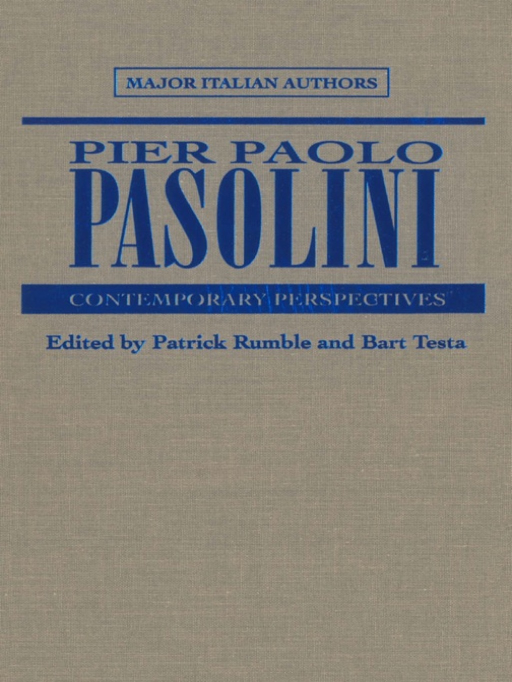 Page Fidelity Pier Paolo Pasolini; $66.96