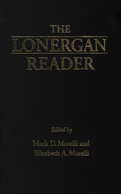 Cover image for book The Lonergan Reader