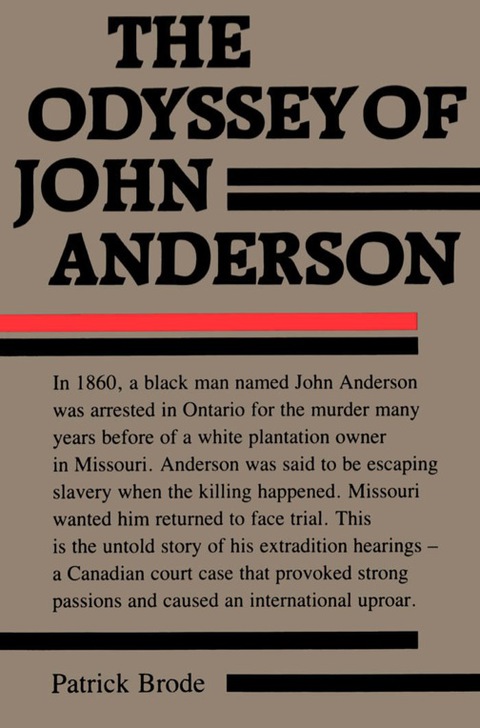 Cover image for book The Odyssey of  John Anderson