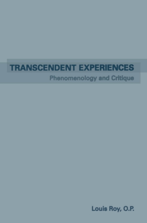 Cover image for book Transcendent Experiences